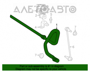 Stabilizatorul frontal pentru Lexus RX350 RX450h 10-15 FWD