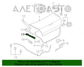 Maneta de deschidere a portbagajului pentru Mitsubishi Galant 04-12