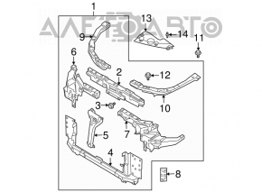 Televizorul panoului radiatorului asamblat Nissan Murano z50 03-08