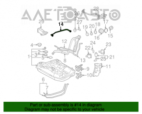 Трубка кондиционера Toyota Prius 20 04-09 короткая железо