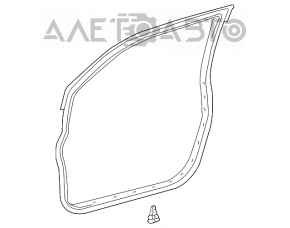Garnitura ușii din față dreapta pentru Toyota Sienna 04-10