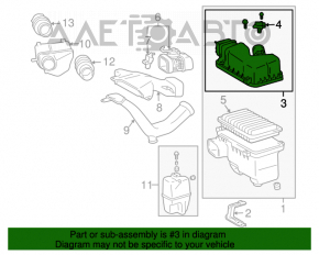 Capacul carcasei filtrului de aer Toyota Sienna 04-10