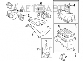 Capacul carcasei filtrului de aer Toyota Sienna 04-10