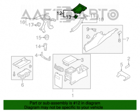 Capacul schimbatorului de viteze al cutiei de viteze Suzuki Kizashi 10-15