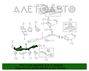 Tubul de admisie pentru Lexus ES350 07-12 cu catalizator