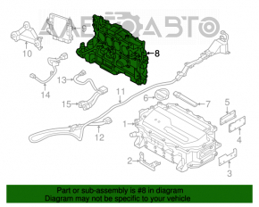 Преобразователь DC/DC JUNCTION BOX Nissan Leaf 11-12 под CHAdeMO, нет фрагмента фишек, дефекты по кромке фишек