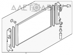 Radiatorul de răcire a apei Nissan Leaf 11-12