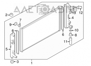 Radiatorul de răcire a apei Nissan Leaf 11-12