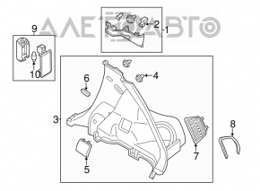 Плафон освещения багажник Nissan Leaf 11-17