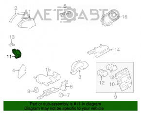 Conducta de aerisire dreapta Nissan Leaf 13-17 gri.