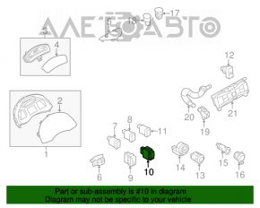 Кнопка отключения звукового сигнала Nissan Leaf 11-17