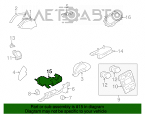 Накладка ноги водителя Nissan Leaf 11-17