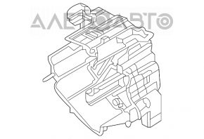 Corpul ventilatorului este gol, partea dreaptă a Nissan Leaf 11-12.