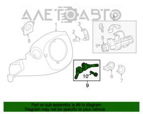 Comutatoarele de pe volan Nissan Leaf 11-17