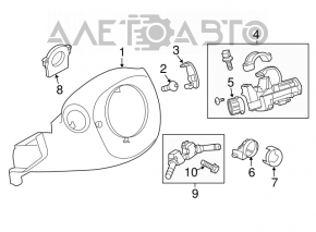 Comutatoarele de pe volan Nissan Leaf 11-17