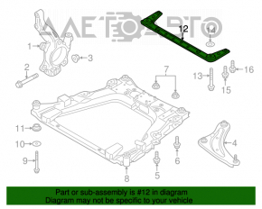 Bara de protecție față Nissan Leaf 11-17