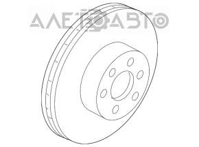 Placă de frână spate stânga Nissan Leaf 11-17 290/16mm