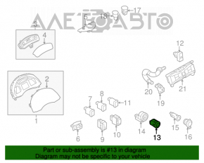 Кнопка зажигания Start-Stop Nissan Leaf 11-17