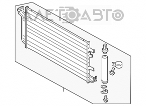 Radiatorul condensatorului de aer condiționat Nissan Leaf 11-12