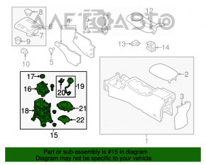 Шифтер КПП Nissan Leaf 11-12