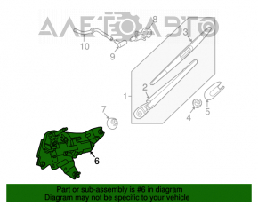 Matura de garda cu motor spate Nissan Murano z51 09-14