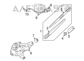 Matura de garda cu motor spate Nissan Murano z51 09-14