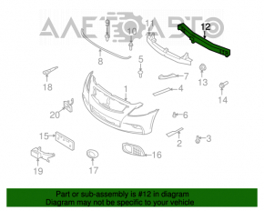 Amplificatorul de bara fata pentru Infiniti G25 G35 G37 4d 06-14