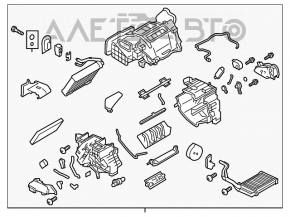 Печка в сборе Nissan Leaf 11-12