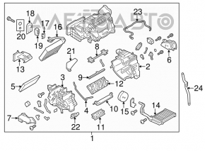 Печка в сборе Nissan Leaf 11-12