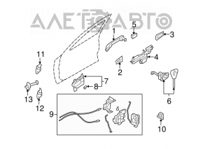 Bucșă de blocare față stânga Subaru Forester 08-13 SH cu cheie