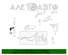 Ограничитель двери передней левой Subaru Forester 08-13 SH