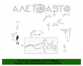 Buclele ușii din față stânga superioară Subaru Forester 08-13 SH