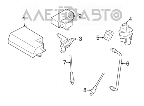 Sonda lambda pentru al doilea Subaru Forester 08-13 SH, nou, original OEM.