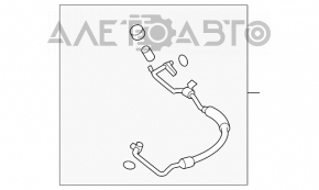 Трубка кондиционера компрессор-печка Subaru Forester 08-13 SH