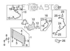 Трубка кондиционера компрессор-печка Subaru Forester 08-13 SH