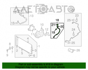 Трубка кондиционера Subaru Forester 08-13 SH