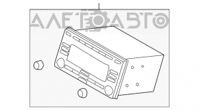 Магнитофон радио проигрыватель Subaru Forester 08-13 SH