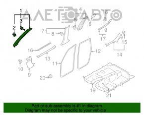 Capacul amortizorului din față dreapta Subaru Forester 08-13 SH gri