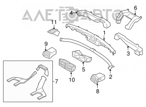 Воздуховод правый Subaru Forester 08-13 SH