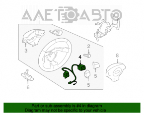 Butonul de control de pe volanul dreapta Subaru Forester 08-13 SH