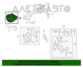 Învelișul coloanei de direcție de jos pentru Subaru Forester 08-13 SH.