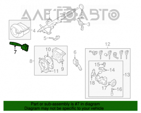 Comutatorul de sub volan stânga Subaru Forester 08-13 SH