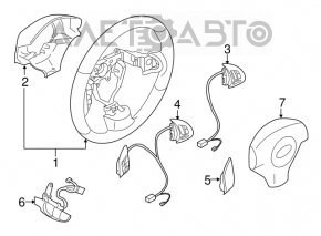 Volan gol Subaru Forester 08-13 SH negru