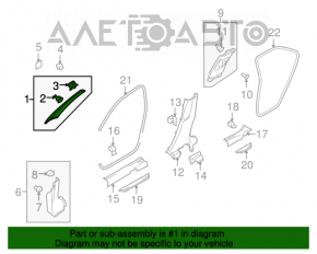 Capacul amortizorului din față dreapta Suzuki Kizashi 10-15 bej