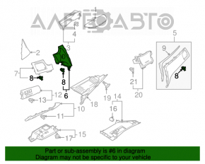 Capacul panoului frontal de sub butonul de pornire Suzuki Kizashi 10-15 bej