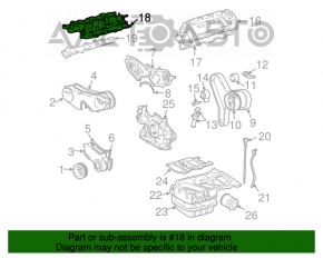 Colector de admisie din fier pentru Lexus ES300 ES330.