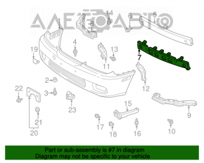 Absorbantul de bara fata pentru Lexus ES300 ES330