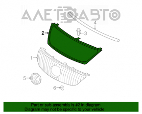 Хром обрамление решетки радиатора grill Lexus IS250 IS300 IS350 06-10