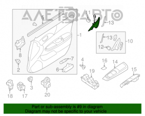 Triunghiul suprapunere ușă interioară față dreapta Subaru Forester 08-13 SH