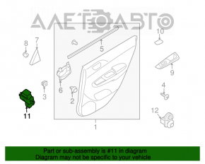 Controlul geamului electric din față dreapta pentru Subaru Forester 08-13 SH